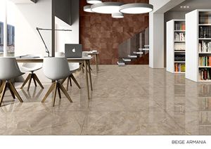 600x1200mm Appartement Jaune Clair Design Moderne Pierre Texture Marbre Poli Brillant Carrelage de Sol en Céramique - Product Image 2