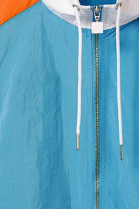 Ensemble de survêtement coupe-vent léger et respirant pour femme avec logo personnalisé, veste coupe-vent en nylon, haut court imperméable - Product Image 4