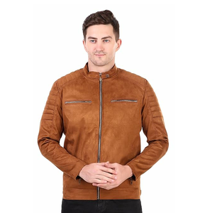 Chaqueta de cuero genuino para hombre, de manga larga, transpirable, de alta calidad, personalizada al por mayor, para hombre. - Product Image 1