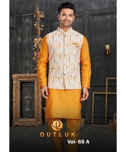 ชุดเสื้อผ้าสำหรับผู้ชายผ้าฝ้ายสไตล์ปากีสถาน - Product Image 4