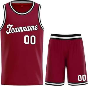 Vêtements de basket-ball sur mesure de qualité supérieure Nouveau style d'été; Uniformes uniques de conception respirante de grande taille pour les athlètes - Product Image 1