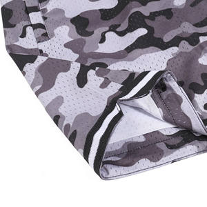 Short de basket-ball personnalisé grande taille en maille pour hommes vente en gros de joggings de sport athlétiques avec poches motif imprimé en tissu décontracté - Product Image 3