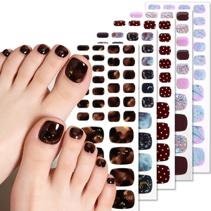 Bandes de gel pour ongles et orteils, couleur unie, style français, pour usage domestique et quotidien, sans UV, pré-cuites, sans <span class=keywords><strong>lampe</strong></span> UV - Product Image 1