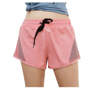 Short élastique en coton doux avec cordon de serrage Short respirant d'entraînement de yoga pour femmes de haute qualité Short en spandex pour femmes - Product Image 1