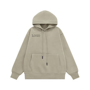 Precio de fábrica Mujeres Ropa deportiva Peso pesado Algodón French Terry Oversized Pullover Full Zip Hoodies Logotipo personalizado - Product Image 3