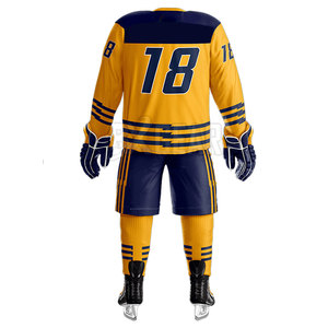Uniforme de hockey sobre hielo de alta calidad, material ligero y transpirable diseñado para máxima movilidad y protección - Product Image 6