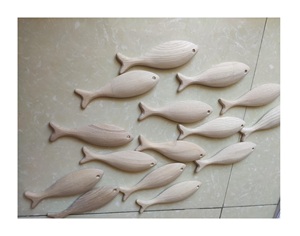 ที่กําหนดเองที่มีคุณภาพสูงร้อนขายไม้รูปปลาตกแต่งไม้แกะสลักเฟอร์นิเจอร์ตกแต่งศิลปะหัตถกรรม - Product Image 2