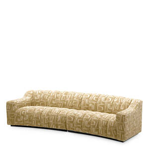 Kelly L Davenport Contemporary <b>Sofa</b> Light Brown Square Living Room Set Genuine Leather Fabric <b>Materials</b> Extendable Contemporary - Product Image 1