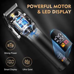 Kit de tondeuse professionnelle pour hommes avec rasoirs électriques à grille, étui de voyage, kit de barbier, tondeuse à batterie, prise US - Product Image 4