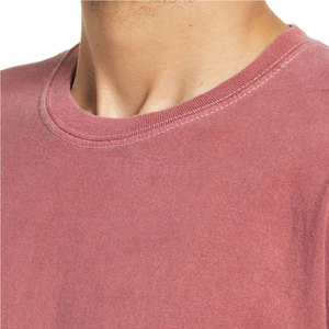 Cómoda camiseta de gran tamaño transpirable secado rápido patrón sólido logotipo de Color personalizado algodón fibra de bambú hombres Casual manga corta - Product Image 2