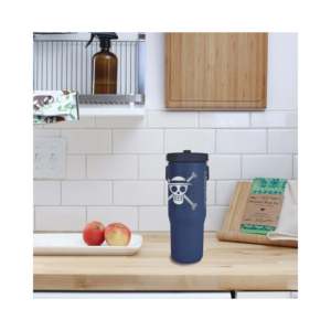 Gobelet isotherme en acier inoxydable One Piece de 30 oz avec poignée et paille rabattable, capacité de 0,85 L pour les voyages, isolation thermique pour boissons chaudes et froides - Product Image 4