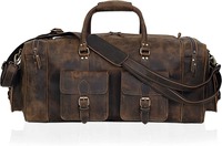 Sac de sport en cuir fait à la main personnalisé Weekender voyage fourre-tout mode de luxe toile fermeture à glissière géométrique usage quotidien