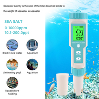 SOUDRON 7 1 TDS/Ec/salinité/ORP mètre testeur de température stylo Orp mètre testeur de pH de l'eau à piles pour un usage domestique direct