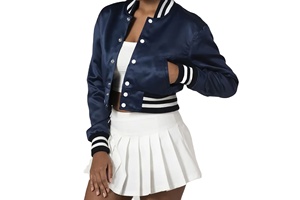 Chaqueta Varsity personalizada para hombre con logotipo de equipo personalizado para chaquetas Bulls en estilo Chicago terminado procesado - Product Image 2