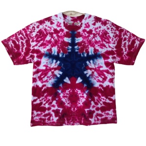 Camiseta Tie Dye en Espiral Personalizada 100% Algodón Oversize Estilo Urbano Unisex Verano Casual Venta al por Mayor - Product Image 1