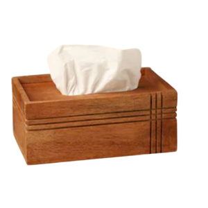 Caja de pañuelos de madera, servilletero, diseño atractivo, decoración de mesa, soporte de pañuelos, encimera de cocina, caja de almacenamiento de pañuelos - Product Image 6