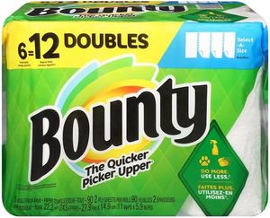 Bounty, <b>Paper</b> Towels Select-A-Size White 2-Ply Double Rolls, 6 Count - Product Image 3