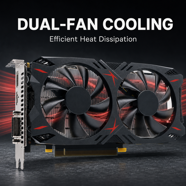 New GTX 960 4GB GDDR5 PCI Express 128Bit Dual Fan 4K Gaming Graphics Card for Desktop Computer