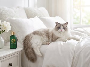 Shampoo pour chat à poils longs VELVETPAW Premium & Shampooing + Après-shampoing 2-en-1 Extrait de camomille Formule soie Pour chats persans et Maine Coon - Product Image 6