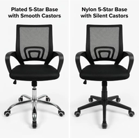 Mobilier de salle à manger, siège rembourré avec accoudoir et dossier pour bureau à domicile, hauteur réglable, chaise de bureau en maille