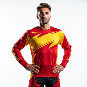 Jersey de Carreras para Hombre, Motocross, Ajuste Personalizado, Transpirable y Resistente al Viento, Diseño Sublimado para Deportes de Ciclismo de Montaña y Todoterreno - Product Image 6