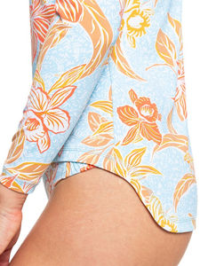 Maillot de bain de compression pour femmes, personnalisé, anti-UV, pour la plage, manches longues, logo personnalisé, spandex long, imprimé floral sublimé - Product Image 4