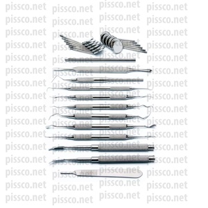 Nouveau Design Instruments dentaires vétérinaires ensemble de poignées courtes d'ascenseur matériau japonais en acier inoxydable - Product Image 6