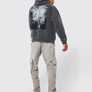 OEM Heavyweight 3D Puff impresión pulóver Sudadera con capucha para hombres 100% algodón polar personalizado invierno temporada tela al por mayor personalización - Product Image 3