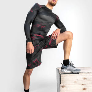 ชุดเสื้อและกางเกงรัดรูปแขนยาวสำหรับผู้หญิงผู้ชายใส่เล่นยิมฟิตเนสรัดรูปโลโก้ตามสั่ง - Product Image 6