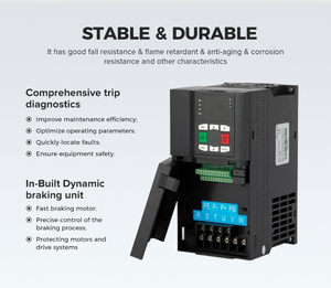 Convertisseur de fréquence de haute qualité 220V 380V 440V monophasé triphasé 22KW 15KW 7.5KW pour ascenseur, porte d'ascenseur, convertisseur XJ200L VFD - Product Image 4