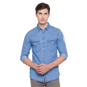Camisas vaqueras de algodón 100% superventas, diseño moderno único, estilo Premium, cómodas, tamaño 6XL, logotipo profesional personalizado - Product Image 2