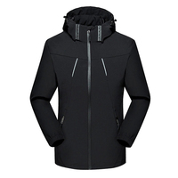 Veste coupe-vent personnalisée à coquille souple pour hommes grande taille fermeture éclair imperméable avec rembourrage en duvet respirant pour l'hiver du Pakistan