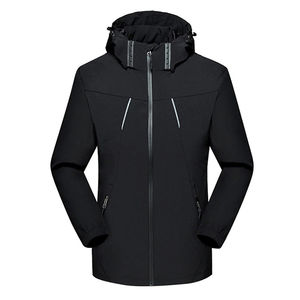 Chaqueta cortavientos blanda personalizada para hombre, cremallera impermeable de talla grande con relleno de plumón transpirable para invierno de Pakistán - Product Image 1
