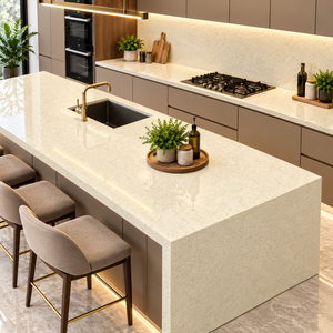 Encimera de Piedra Artificial de Cuarzo Pulido, Estilo Mimbre, Moderna, para Sala de Estar, Interiores Modernos, Ambiente de Calidad - Product Image 5