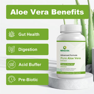 MINGYAN saf organik <span class=keywords><strong>Aloe</strong></span> <span class=keywords><strong>Vera</strong></span> özü kapsülleri-bağırsak ve bağışıklık desteği için 130,000mg eşdeğer sindirim sağlık takviyesi - Product Image 2