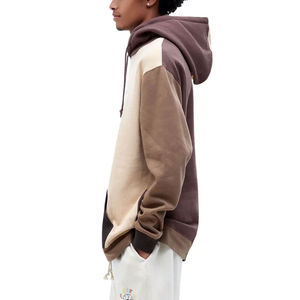 เสื้อฮู้ดผู้ชายสีเทาขาวแบบมีแผง  เสื้อสวมหัวลำลอง แฟชั่นฤดูหนาว - Product Image 4