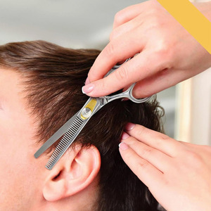 Ciseaux amincissants de coiffeur VG10 de 6.5 pouces pour la maison et le salon avec des ciseaux amincissants de cheveux à vis réglables - Product Image 6