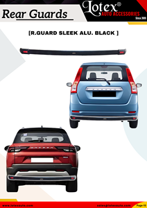 Protection arrière élégante en aluminium, finition noire, protection de pare-chocs arrière légère pour voitures, disponible pour la vente en gros - Product Image 2