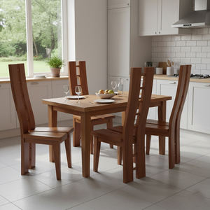 Silla de Comedor de Madera Maciza en Forma de H Personalizada al por Mayor para Hoteles y Resorts, Diseño Moderno, Muebles de Lujo para Villas - Product Image 4