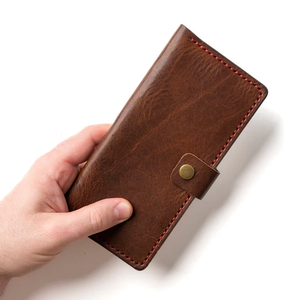 <span class=keywords><strong>Portafoglio</strong></span> da <span class=keywords><strong>uomo</strong></span> in pelle di cavallo pazzo <span class=keywords><strong>con</strong></span> catena di caratteristiche antifurto e decorazione <span class=keywords><strong>con</strong></span> lettere di chiusura a chiusura - Product Image 2