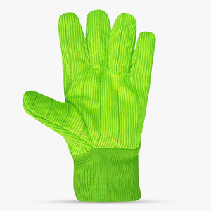 Guantes Skatiq De Corte Con Cordones Hi-Viz De 18 Oz. Guantes de seguridad de punto de algodón/poliéster - Product Image 2