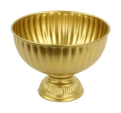 Vàng Bình hoa Bát tròn thiết kế kích thước nhỏ nổi sang trọng trang trí trong nhà cho nhà, văn phòng & khách sạn Hot Bán