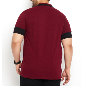 Polos personalizados de punto deportivos de manga corta de alta calidad de talla grande con logotipo bordado Polos de talla grande para hombre OEM - Product Image 6