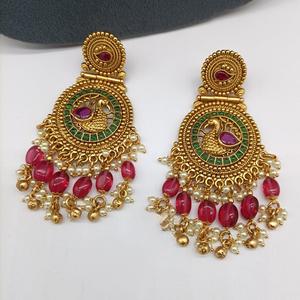 Pendientes de Diseño Chapados en Oro de la Mejor Calidad, Estilo Tradicional para Mujeres y Niñas, para Looks de Noche, Colección para Bodas - Product Image 1