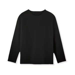 Boys & Girls 100% Cotton Long Sleeve Round Neck T-Shirts Soft Casual Layering Tops Suitable for Layering Outerwear Spring/Fall - Product Image 2