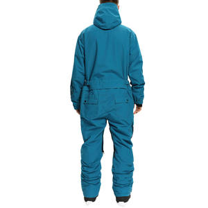 Conjunto de esquí para hombre, ropa deportiva con cremallera completa para exteriores, cortavientos holgado, chándal de nailon liso de gran tamaño para hombre, ropa deportiva, chándal - Product Image 2