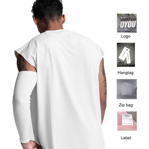 150 GSM personnalisé 2XL vêtements de sport hommes sans manches Muscle chemise Stringer débardeur Fitness basket-ball course Singlet - Product Image 4