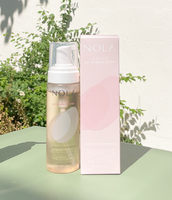 NOLA 200ml Nettoyant Visage Moussant Hypoallergénique Aqua pH Exfoliant Nettoyant Pores Hydratant Tous Types de Peau Panthénol Pomme