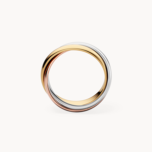 แหวนแต่งงานแบบสามสีบิดเกลียว - Product Image 4