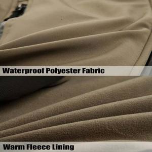 Blouson bomber softshell enduit, col montant, imperméable, coupe-vent, respirant, fermeture éclair sur le devant, camouflage, automne-hiver, 100% - Product Image 6